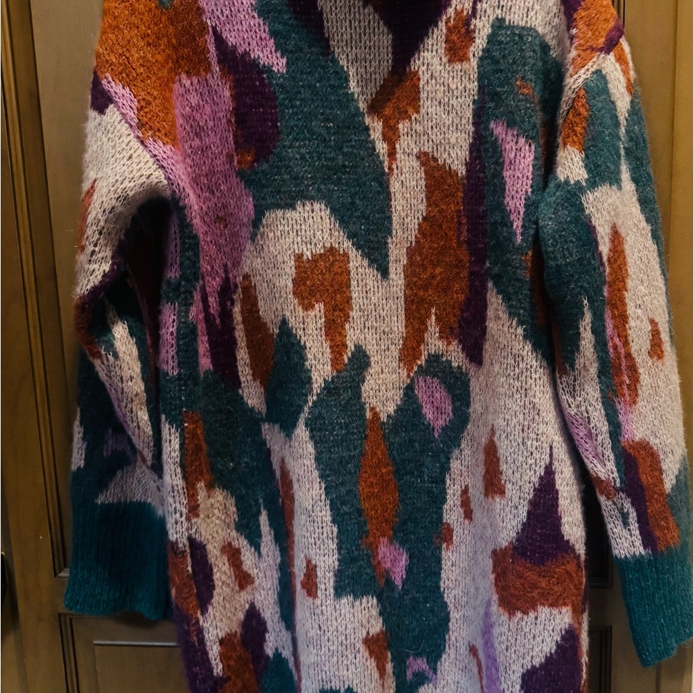 Multicolor Patterned Women's Sweater